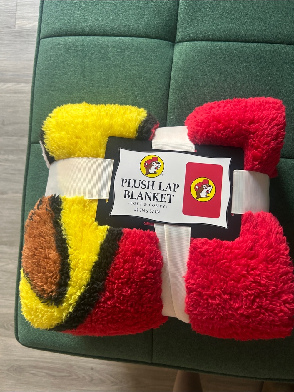 Plush Lap Blanket - Red & Yellow Cozy Throw